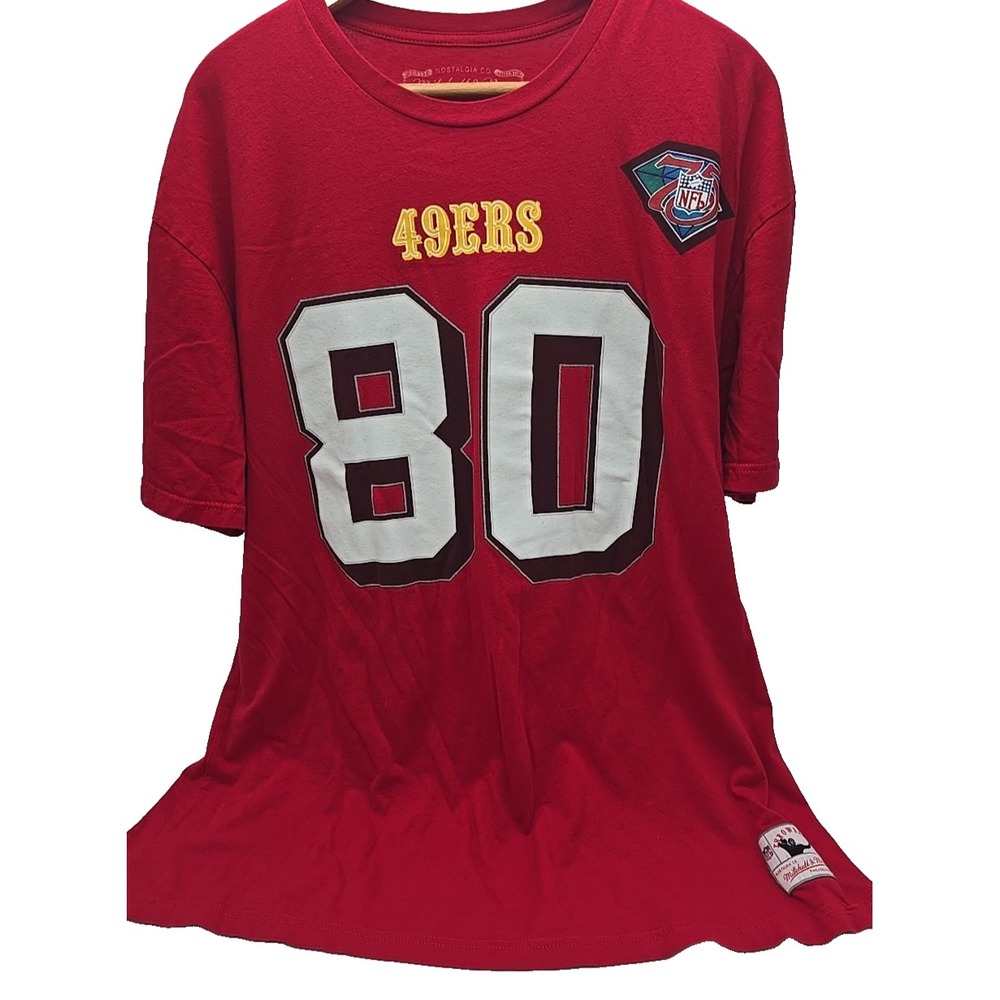 Vtg‎ Jerry Rice San Francisco 75 Anniversary Mitchell & Ness Jersey RED XXL